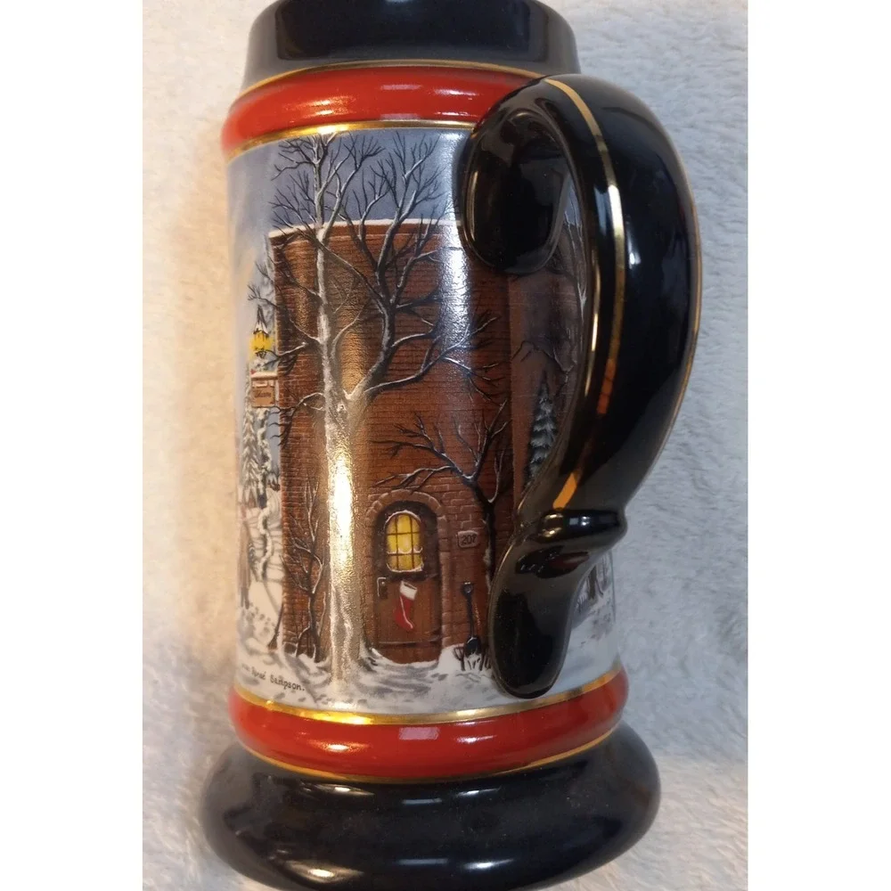 1992 Budweiser Beer Stein Collector's Series Holiday Christmas Anheuser Busch
